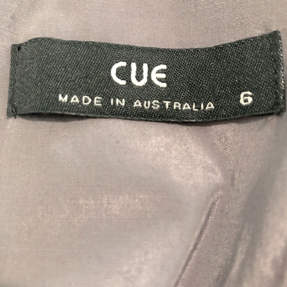 CUE Metallic Frill Tank Top Steel Grey Sleeveless Scoop Neck Ruffle Pleat Size 6 - Picture 12 of 15